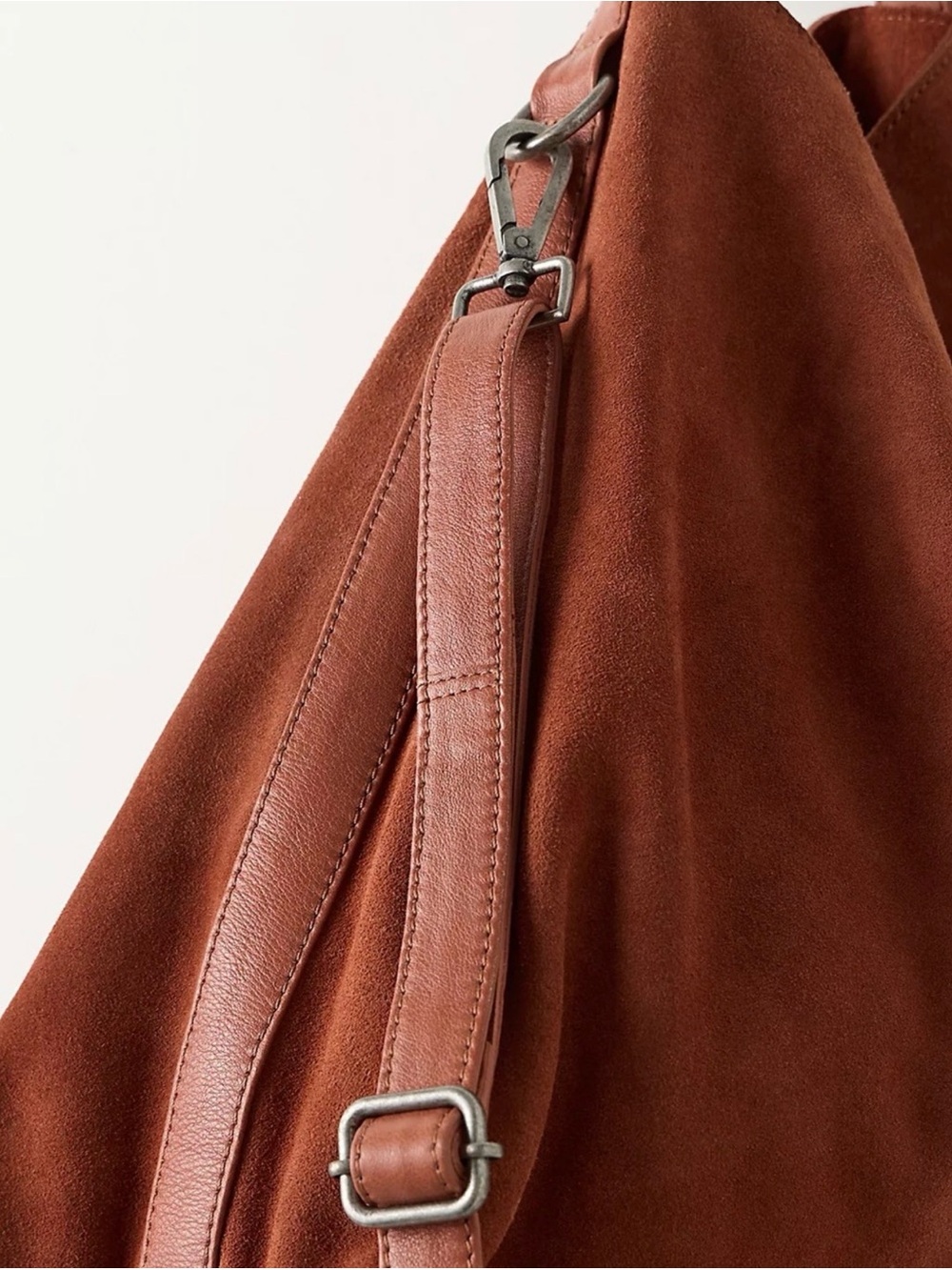 🌺Free People Suzie Suede Slouchy Tote Bag - Picture 3 of 10